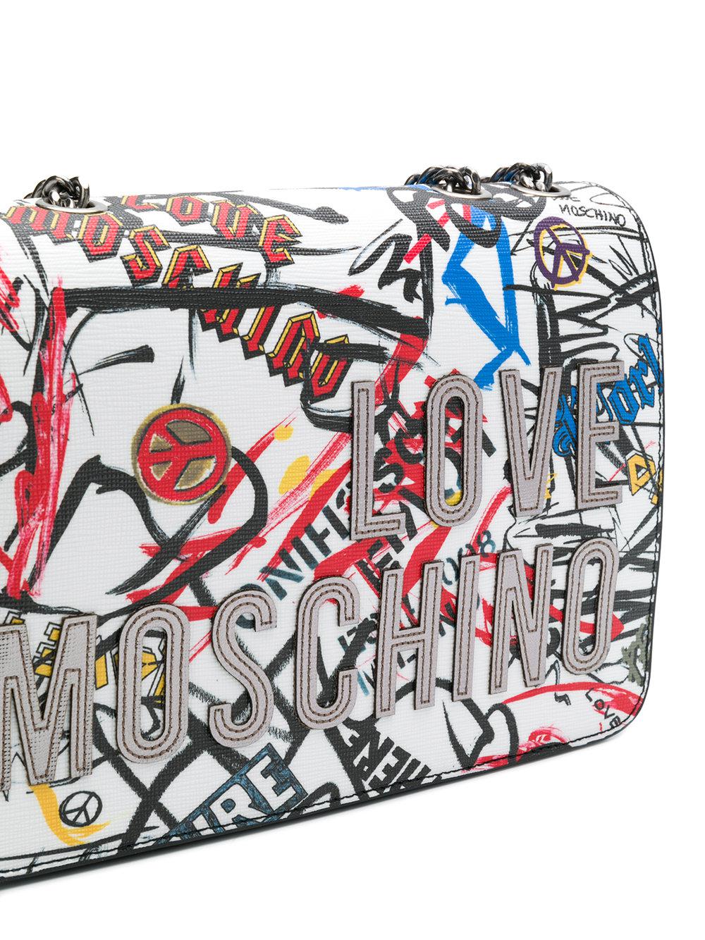 Love Moschino Graffiti Shoulder Bag in 