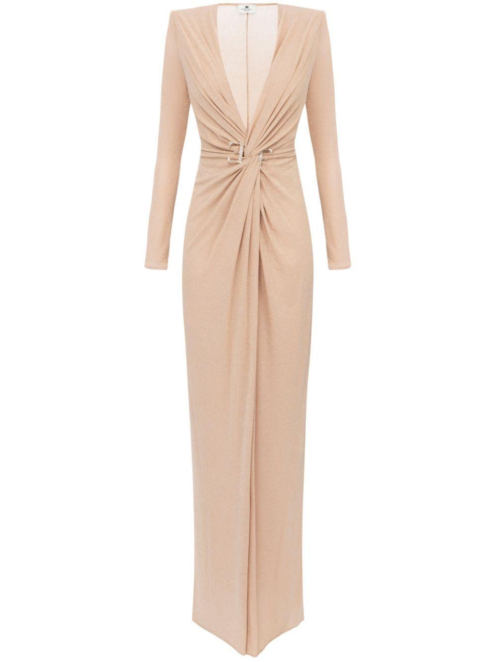 Elisabetta Franchi レディース ナチュラル ノットディテール マキシ 