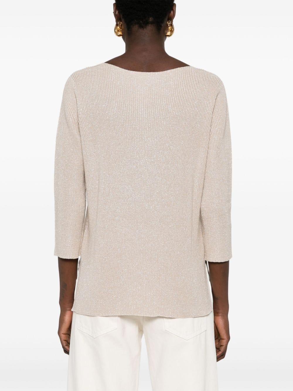 Fabiana Filippi sequin detail roll neck jumper - Neutrals
