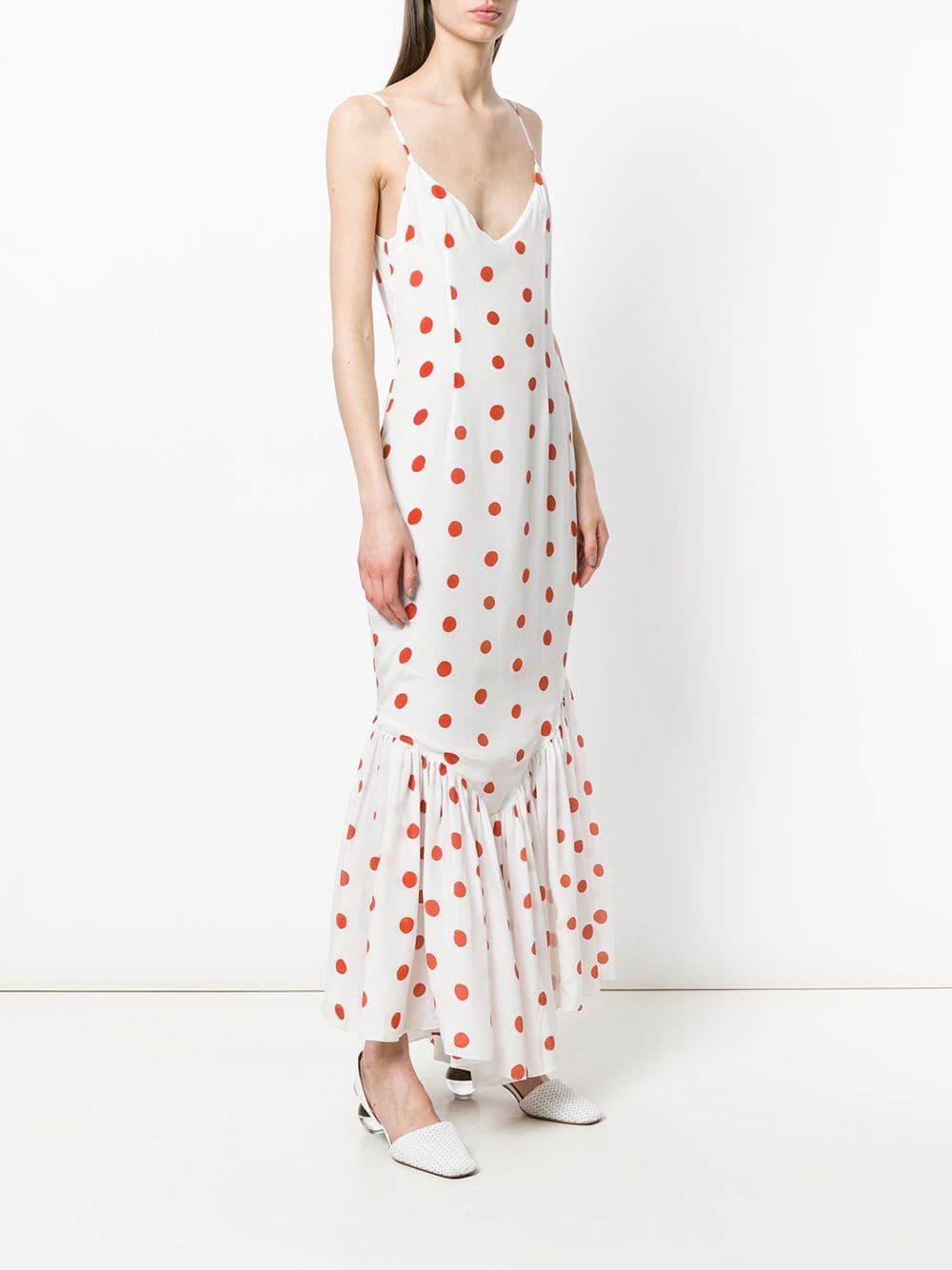 de la vali polka dot dress