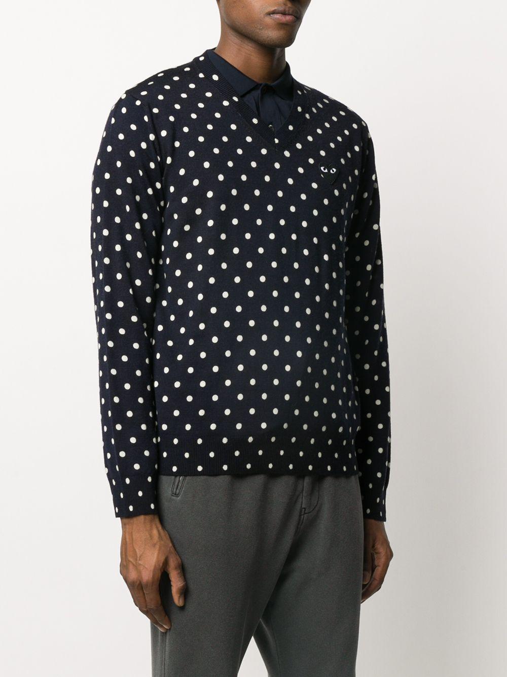 comme des garcons v neck sweater