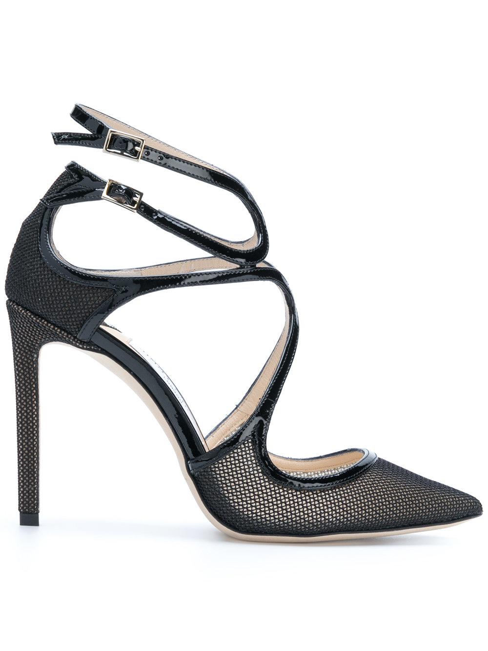 Jimmy Choo Leather Lancer 100 Pumps in Black Lyst