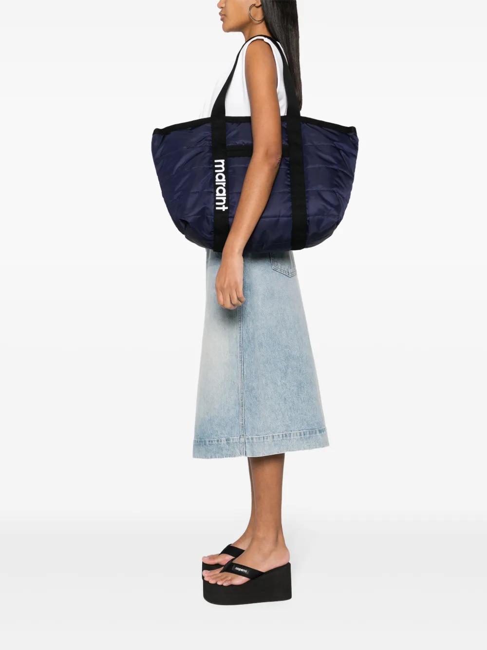 Isabel Marant Darwen Padded Tote Bag in Black | Lyst