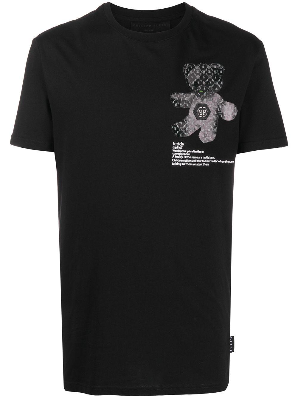 Philipp Plein Cotton Teddy Bear Crew Neck T-shirt in Black for Men - Lyst