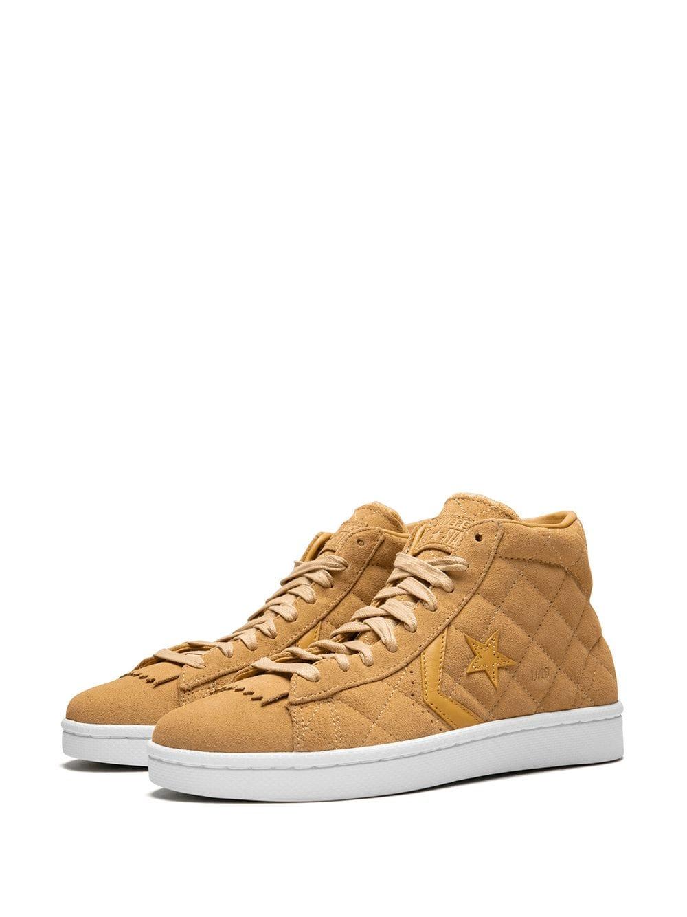 leather brown converse high tops