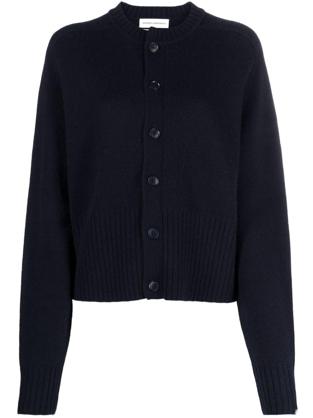 Extreme Cashmere N°298 Scala Cashmere Cardigan in Blue | Lyst