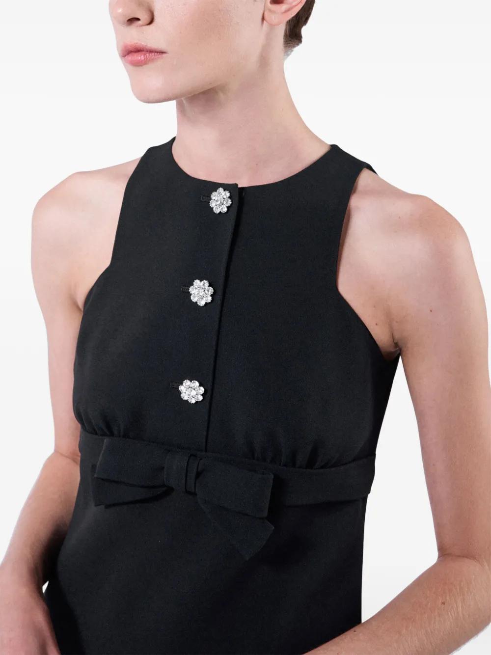 プラダ Prada Sable Mini Dress Natural Sablé mini-dress | PRADA