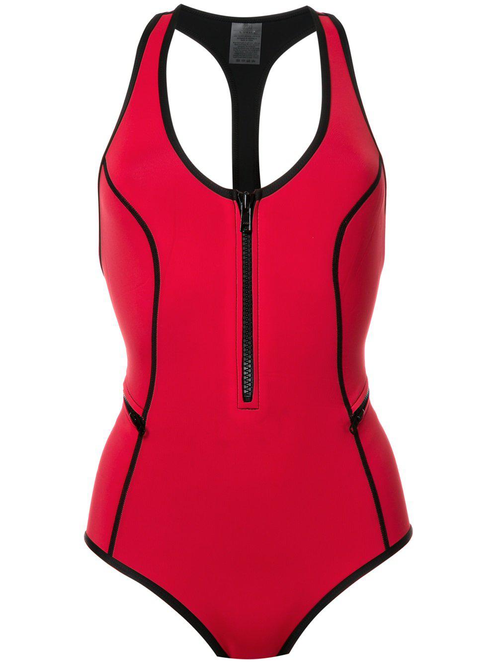 Duskii Neoprene 'oasis' Onepiece Swimsuit in Red (Blue) Lyst