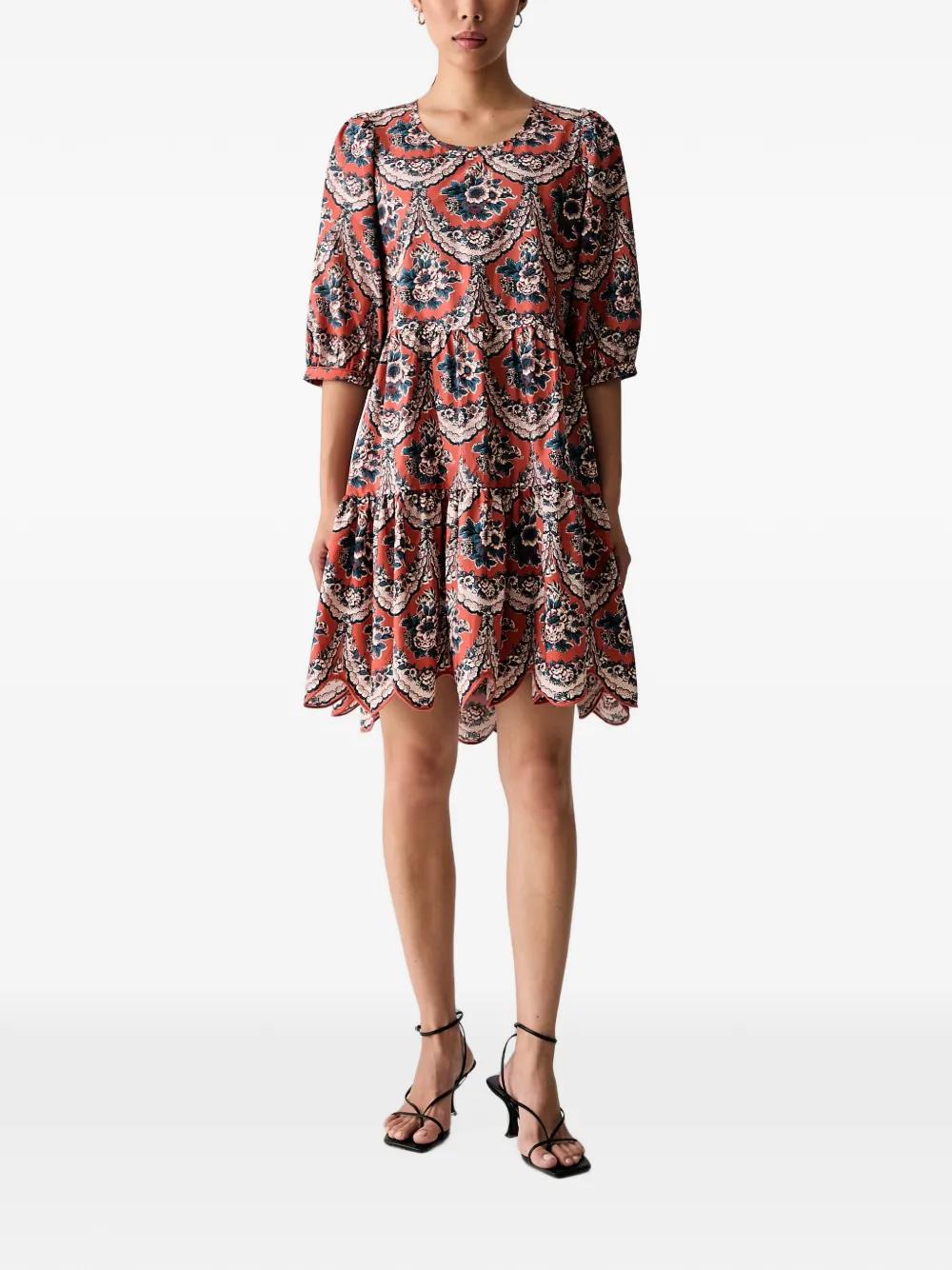 farm rio copacabana pink mini dress Farm Rio Women's Copacabana Beach Linen Mini Dress - Multi - Size XL