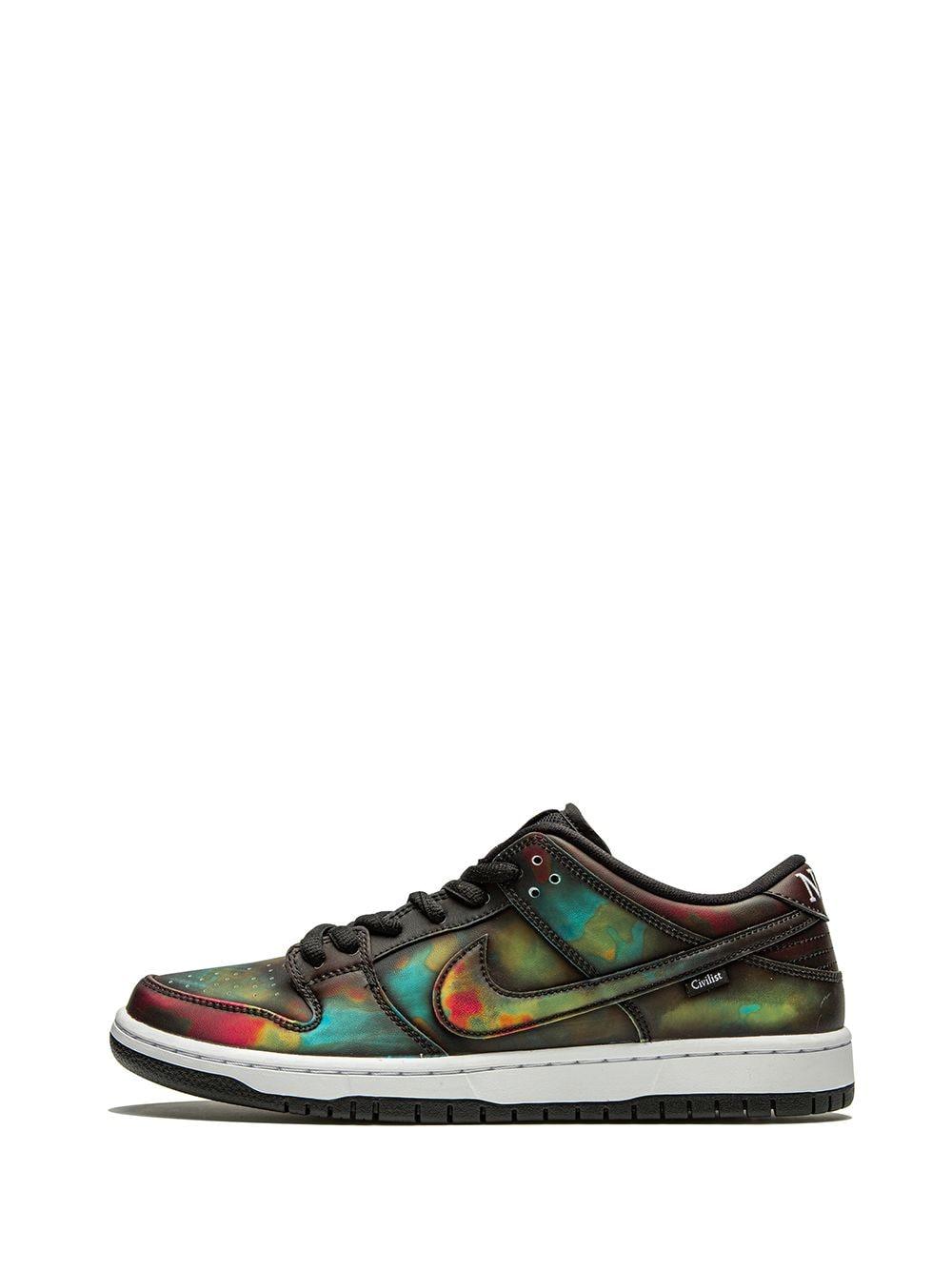 Nike Kant X Civilist Sb Dunk Low-top Sneakers in het Zwart voor heren - Lyst