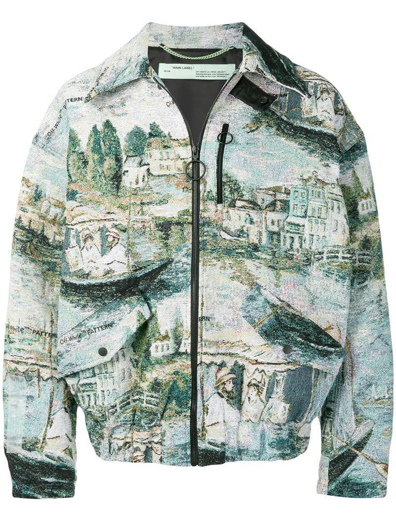 off white tapestry jacket