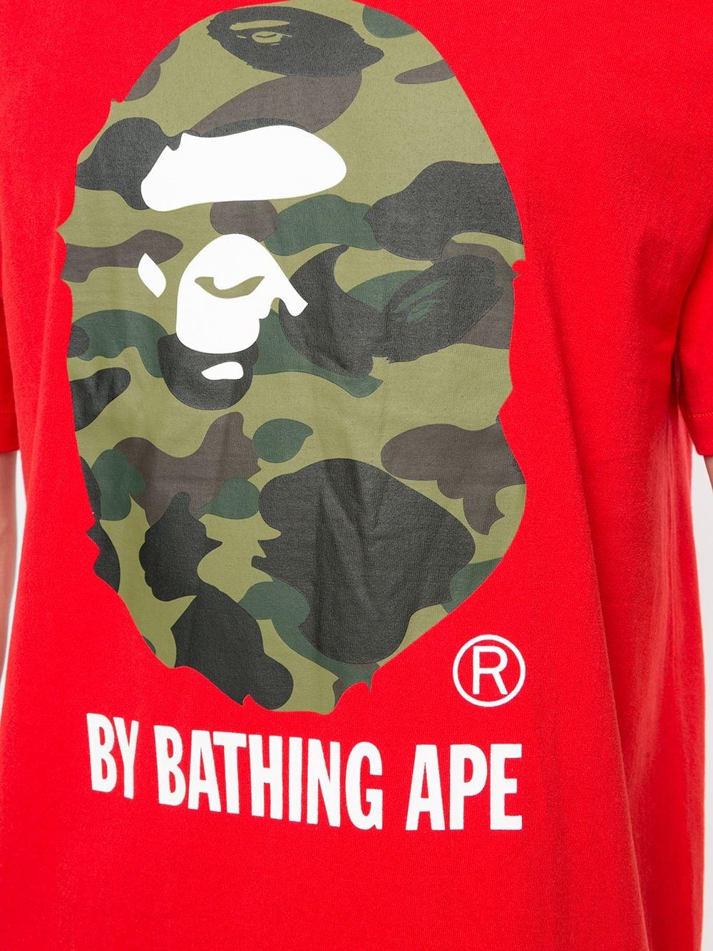 camo a bathing ape shirt