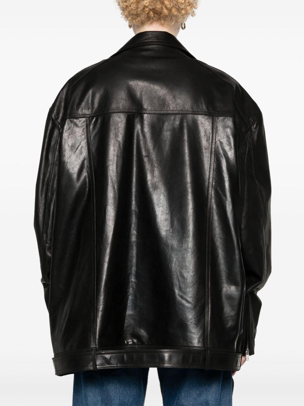 Rick Owens レディース ブラック Jumbo Luke Stooges ライダース Rick Owens レディース ブラック Jumbo Luke Stooges ライダース
