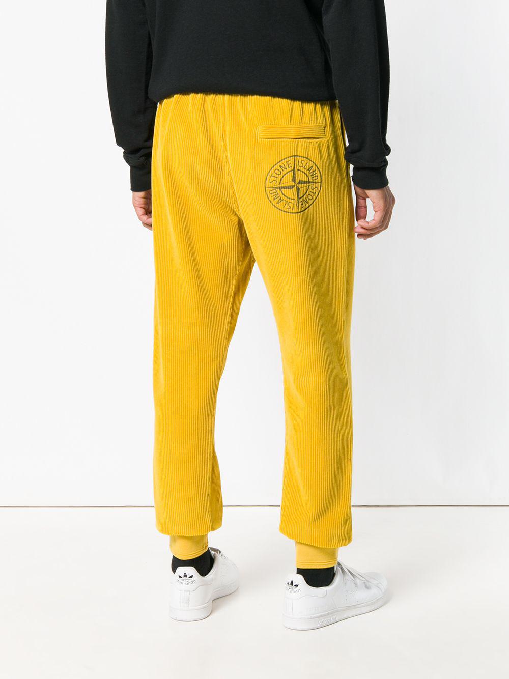 Stone Island Relaxed Corduroy Trousers in Yellow & Orange (Yellow) for Men  | Lyst
