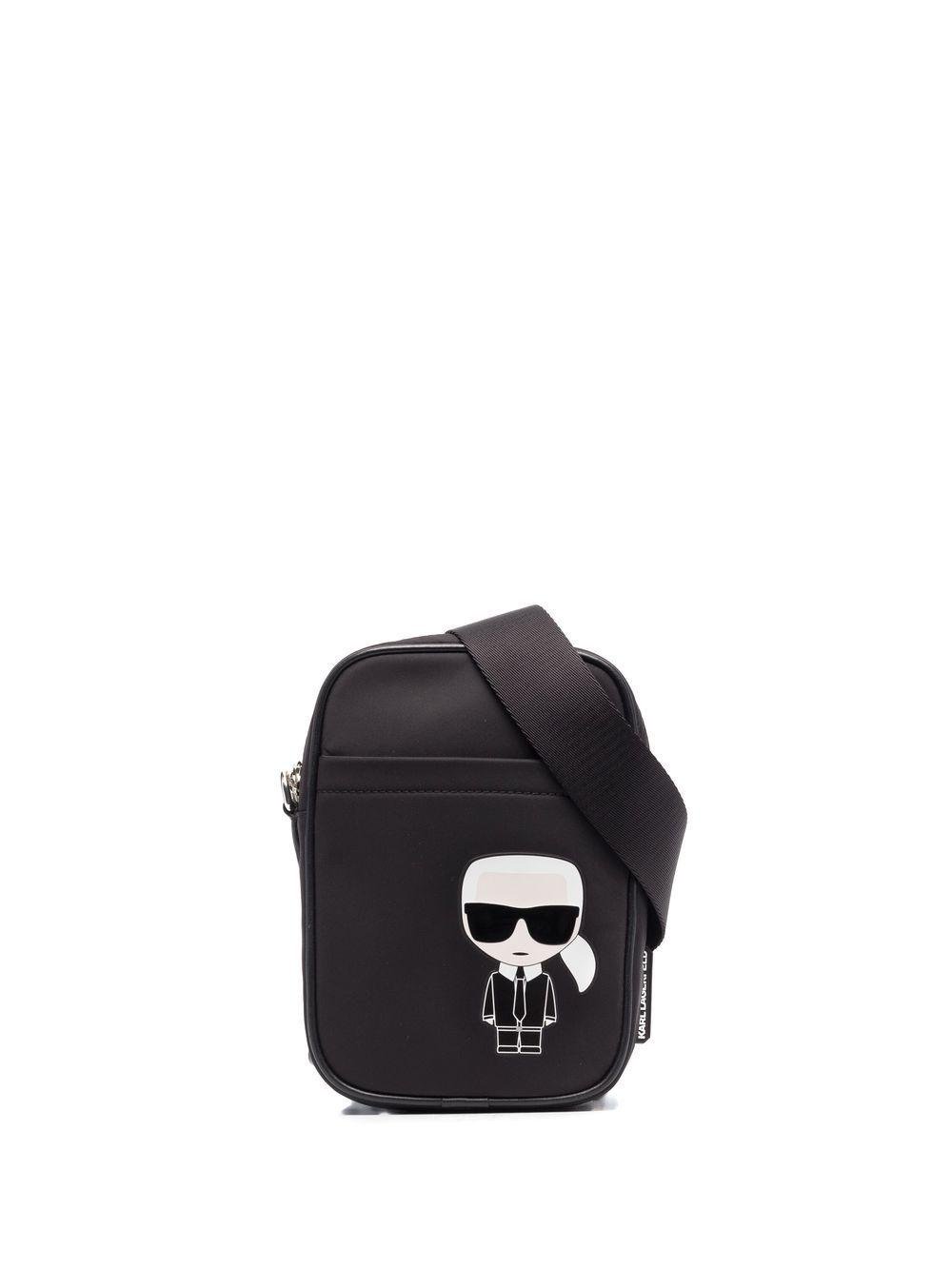 Buy Karl Lagerfeld Men Black IKONIK Logo Laptop Bag for Men Online