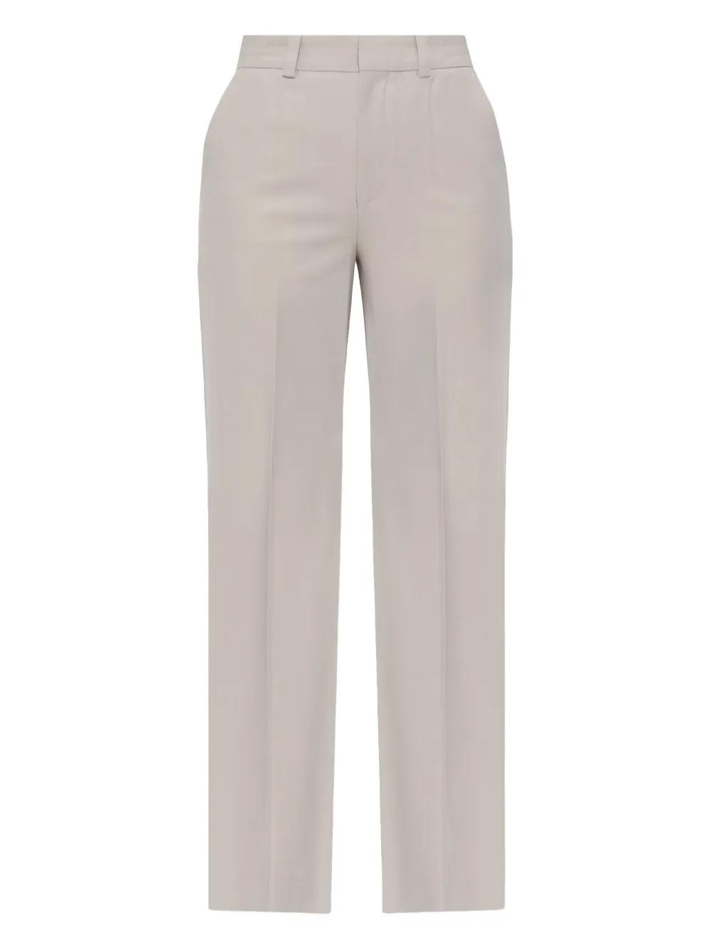 【VICTORIA BECKHAM】ギャザー コットン ストレートパンツ 関税込□Victoria Beckham□ギャザーコットンストレートパンツ
