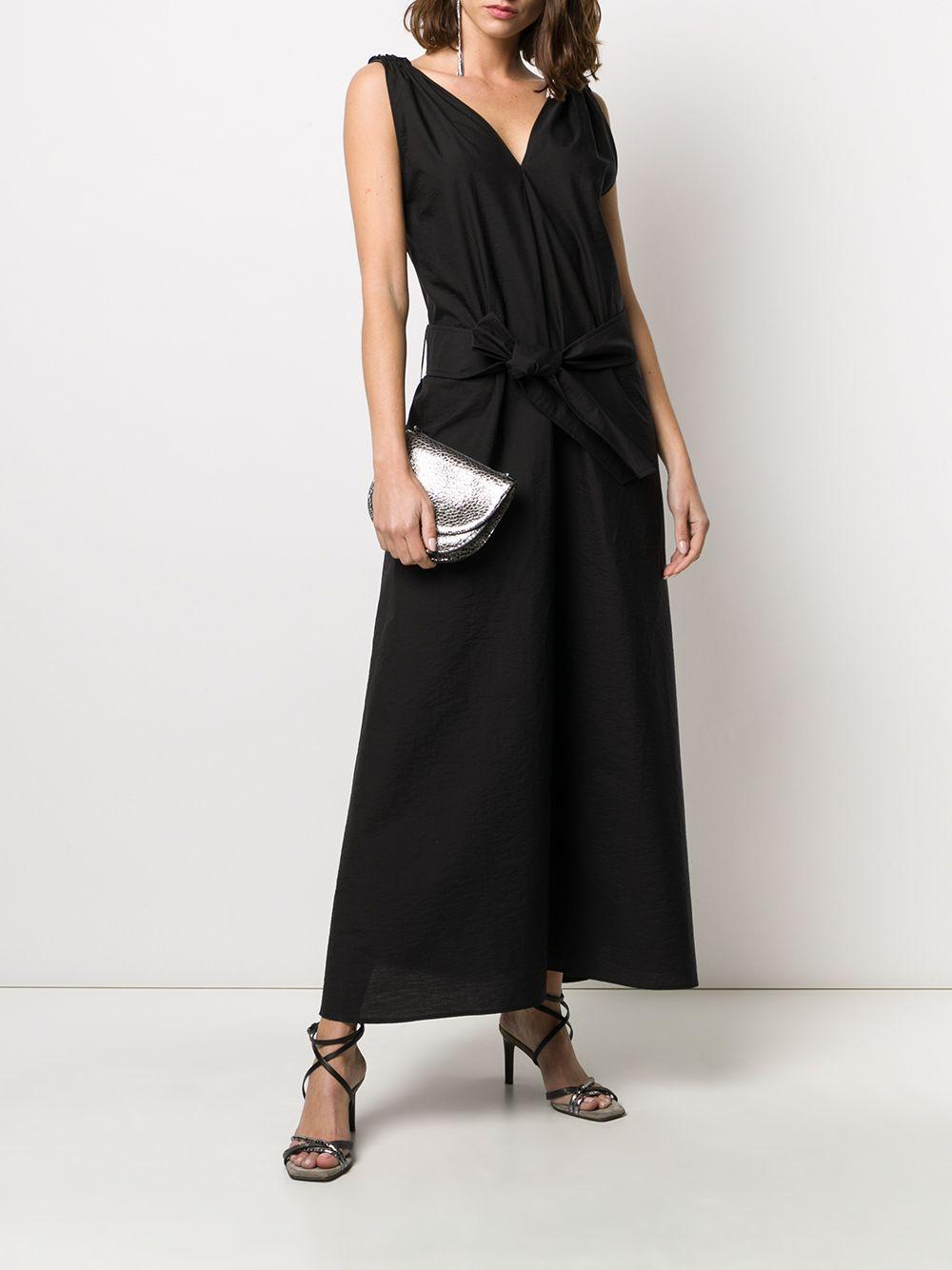 Brunello Cucinelli Cotton Belted Maxi Dress in Black - Save 29% - Lyst