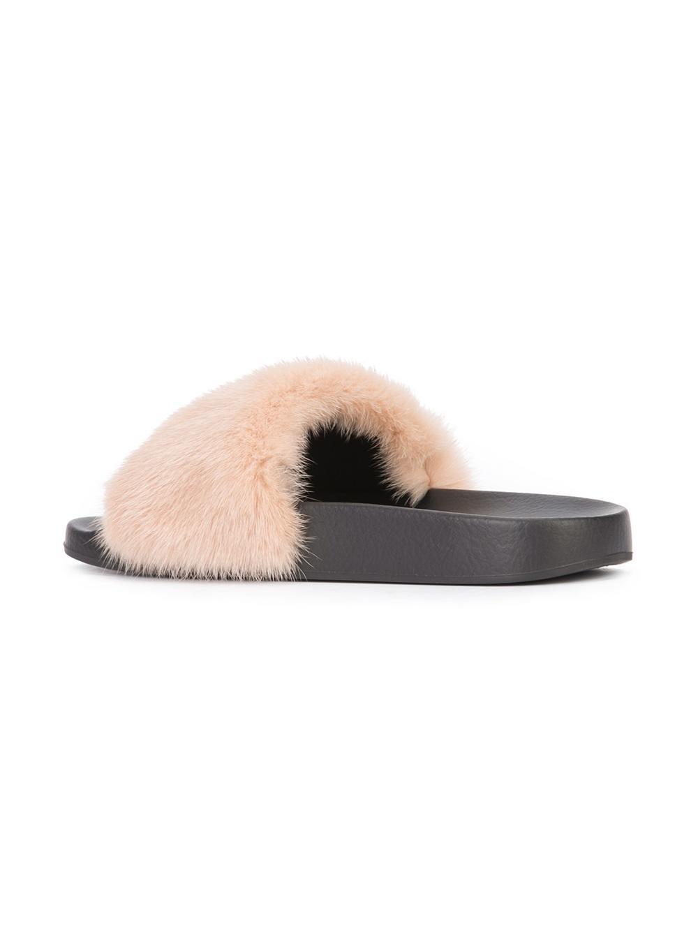 givenchy fur slides