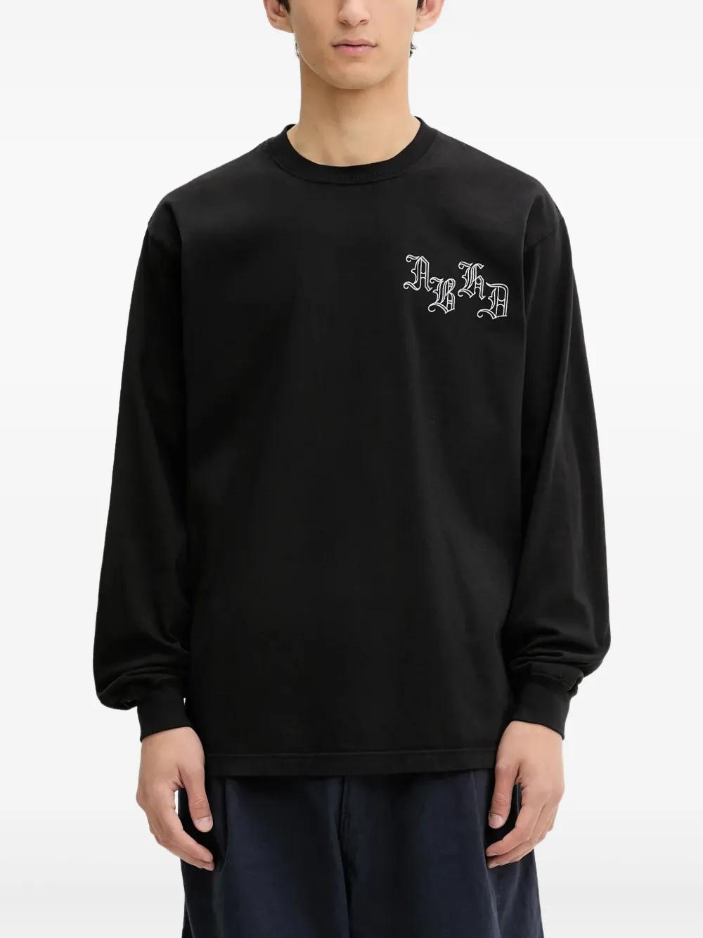 トップス 24AW Neighborhood BW Crewneck LongSleeve Neighborhood Logo Crew Neck Backprint Long Sleeve T-Shirt