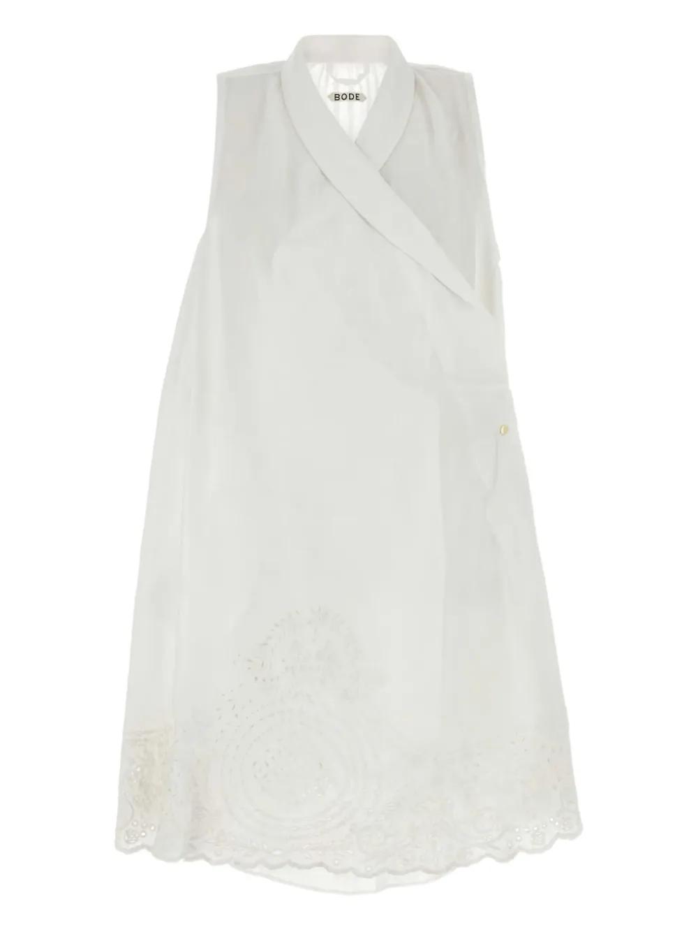【送料&関税込】Bode White Linen Blevoir Dress 送料&関税込】Bode White Linen Blevoir Dress Bode Linen