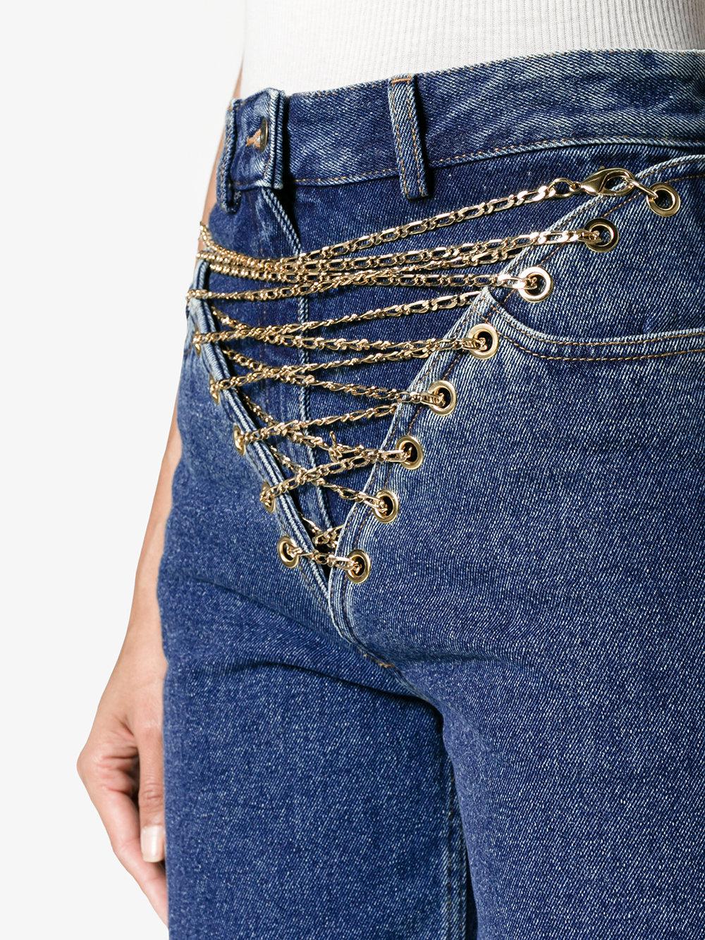 Y. Project Chained Jeans in Blue | Lyst