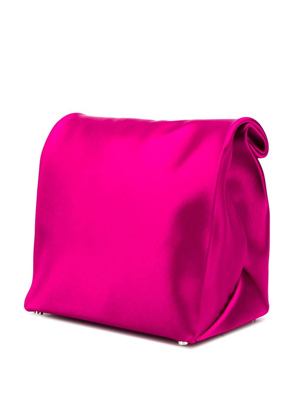Alexander Wang Satin Lunch Bag Clutch in Pink Lyst UK