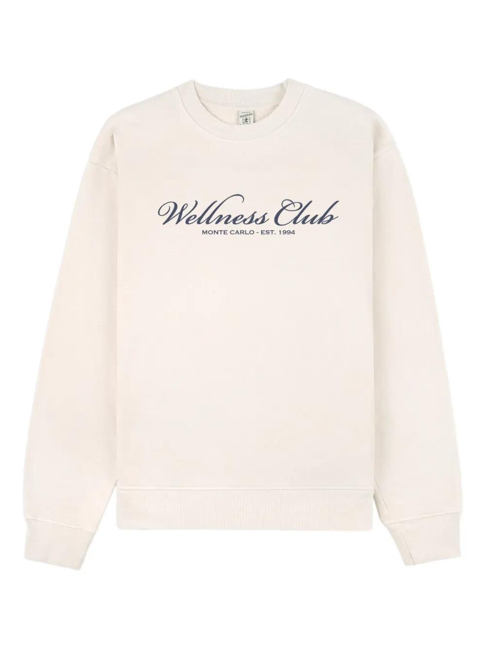 スウェット・トレーナー Sporty & Rich Wellness Logo Print Sweatshirt CR652HG Wellness Ivy Hoodie - Navy/White – Sporty & Rich