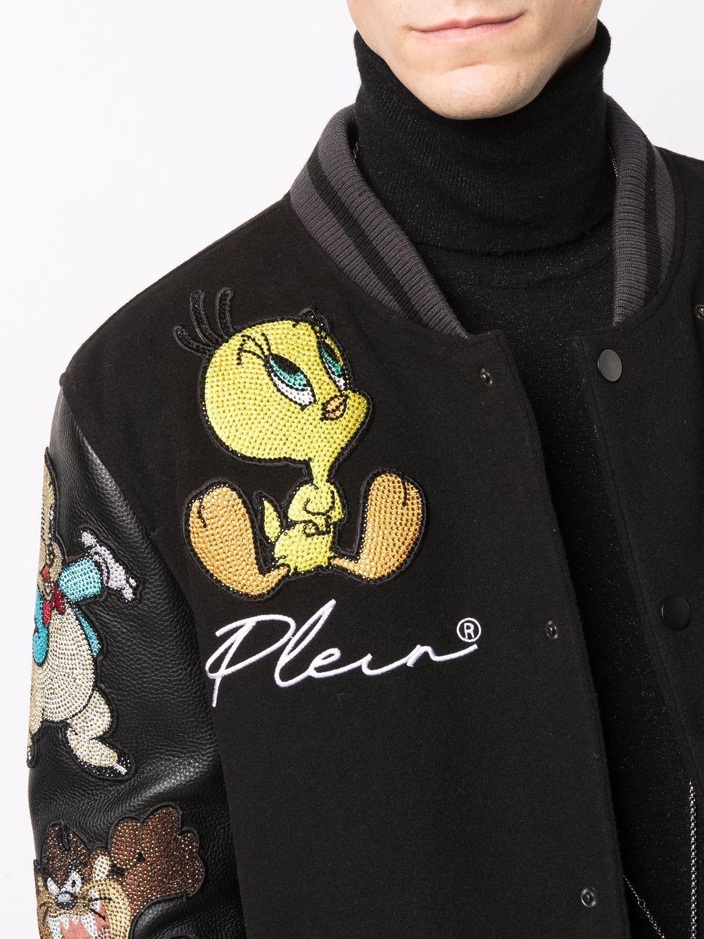 Philipp Plein X Looney Tunes Bomber Jacket in Black for Men | Lyst