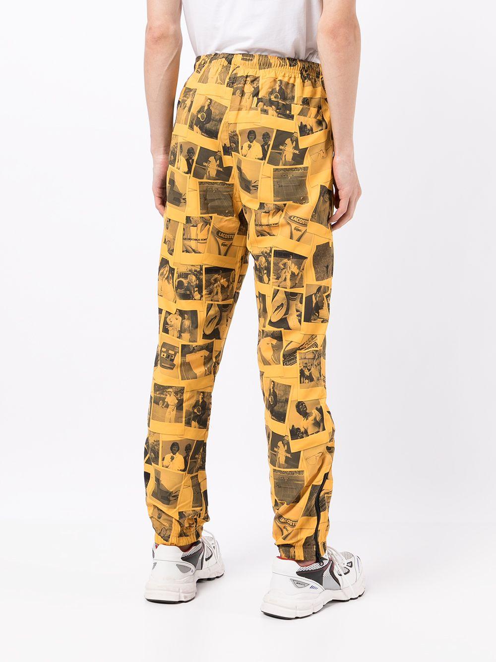 Lacoste Polaroid-print Track Trousers in Yellow for Men | Lyst