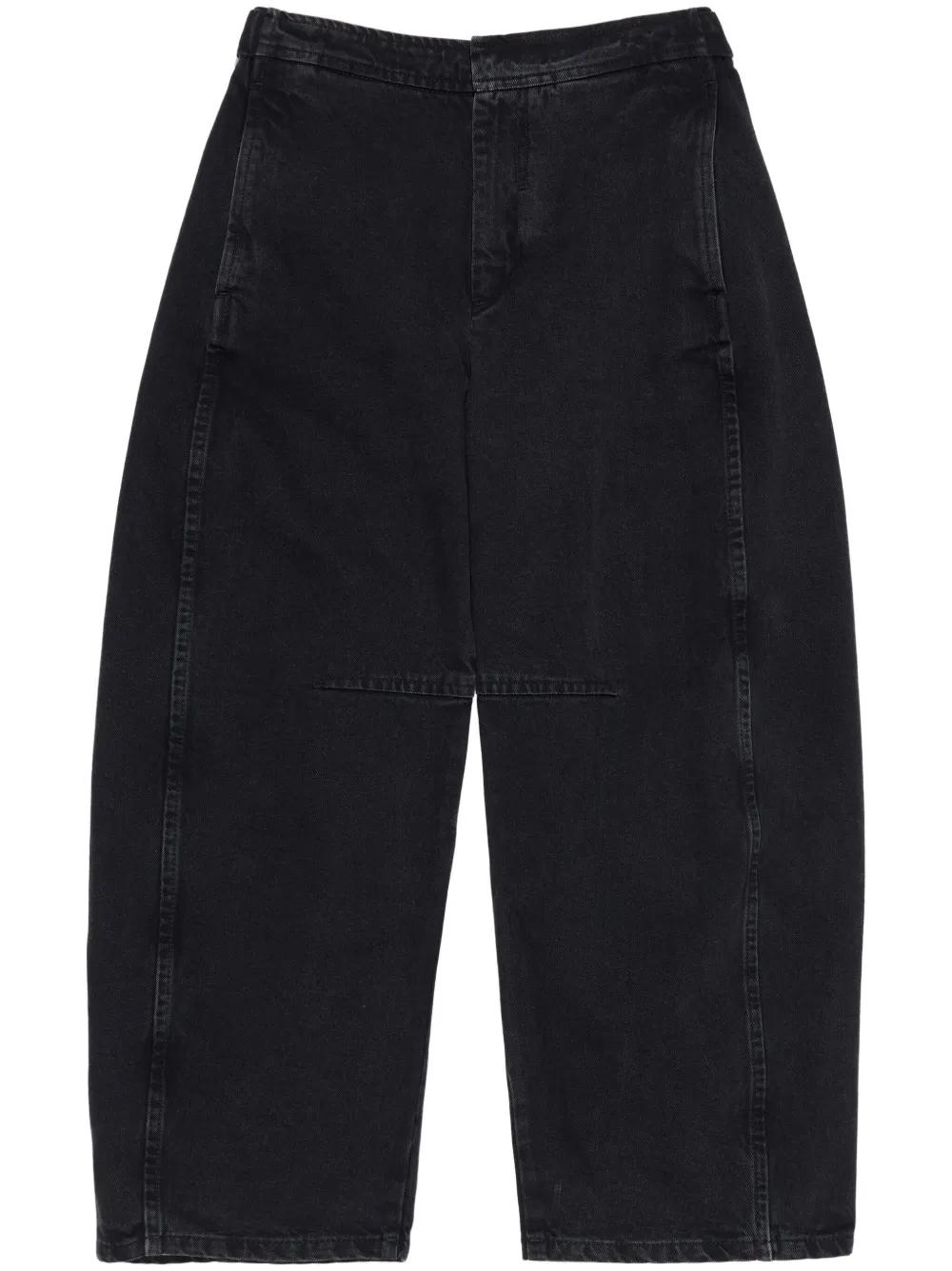 【BIMBA Y LOLA】ウォッシュドコットンパンツ Bimba y Lola テクスチャード パンツ | ブラック | FARFETCH JP