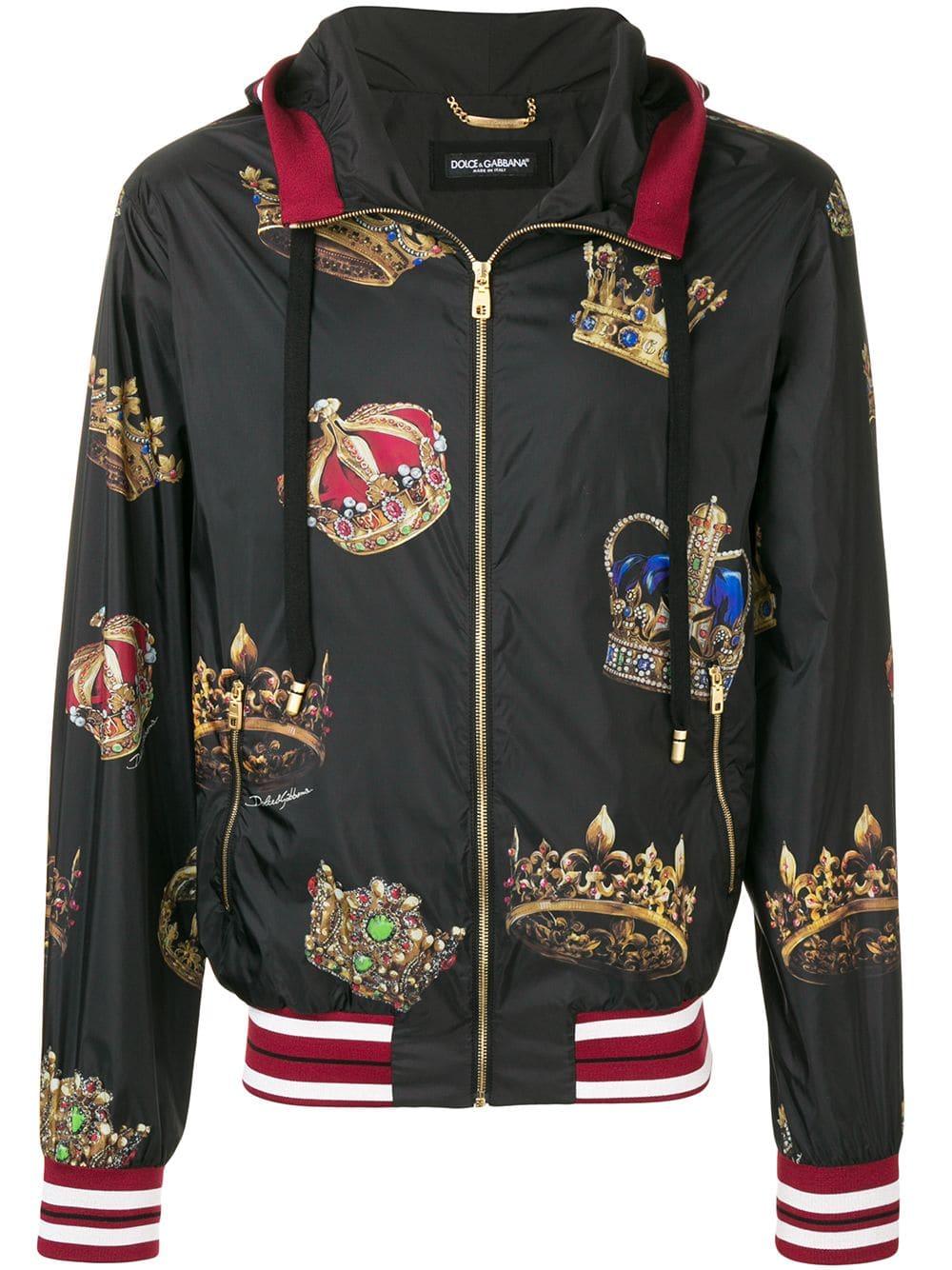 ignorance she is staff Dolce & Gabbana Crowns Jacket in Black for Men | Lyst