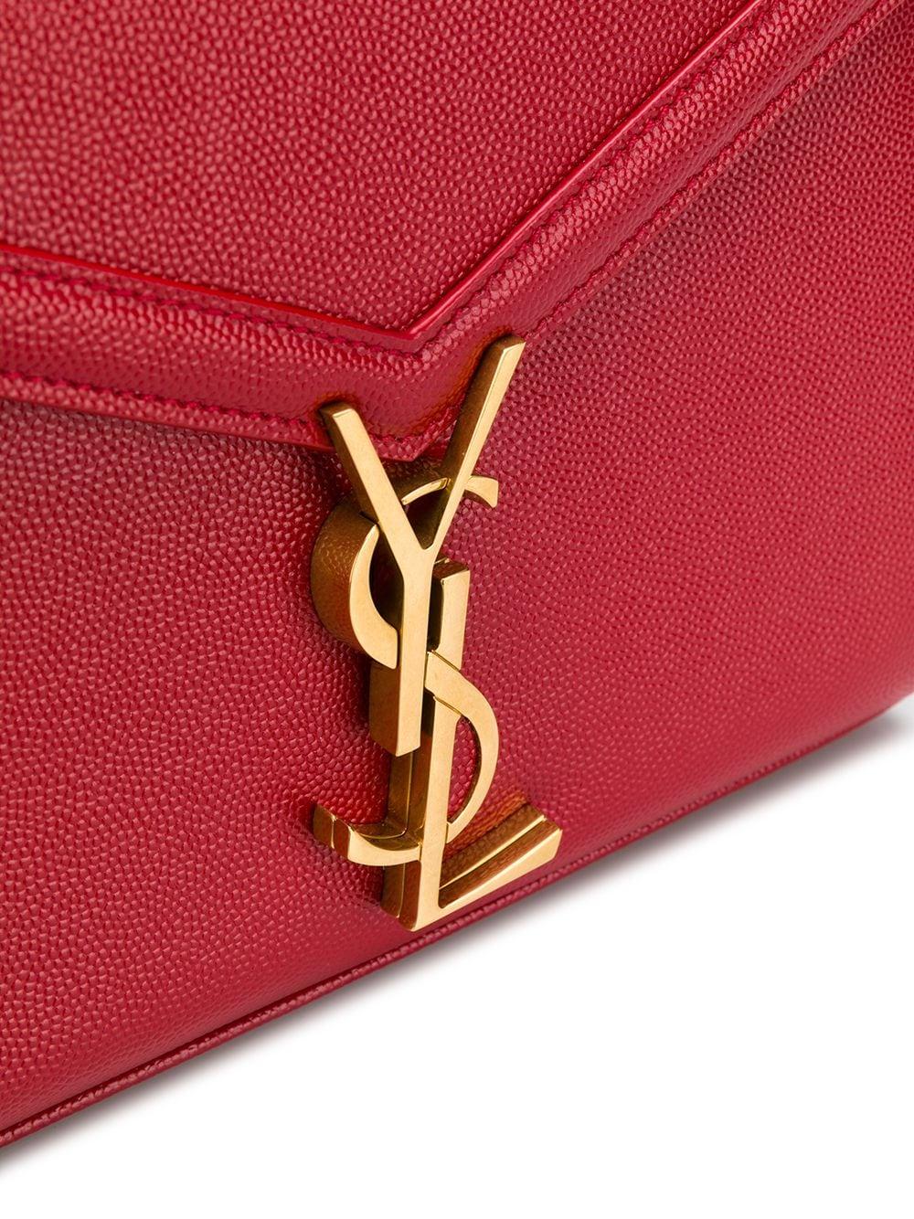 Saint Laurent Red Cassandra Chain Wallet Bag – BlackSkinny