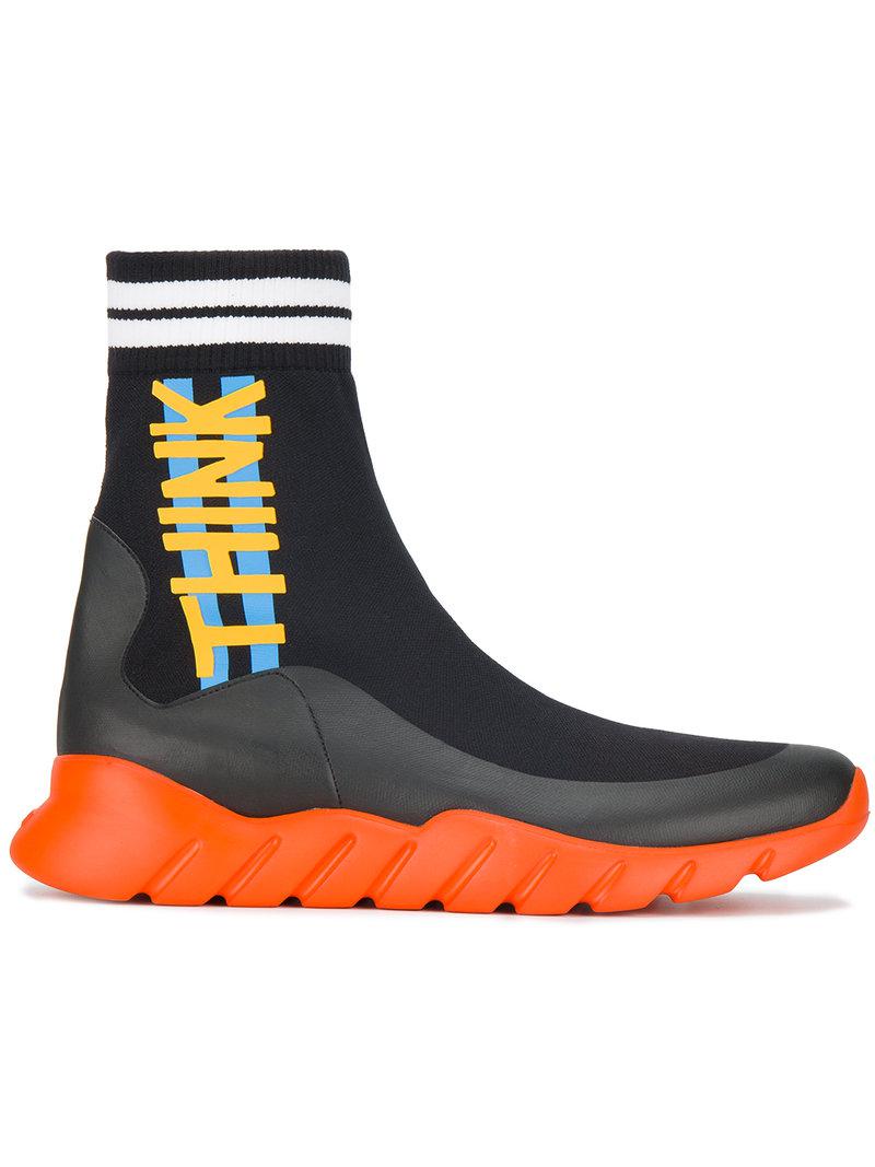 Fendi Synthetic Sock Runner Sneakers in 