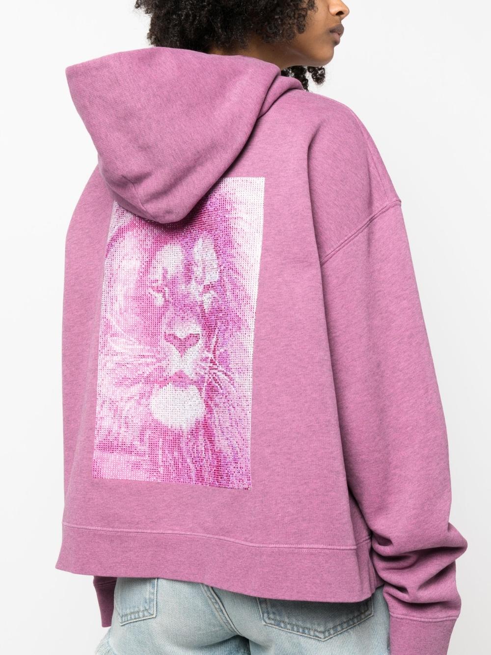 Zadig & Voltaire Mona Lion Hoodie in Pink | Lyst