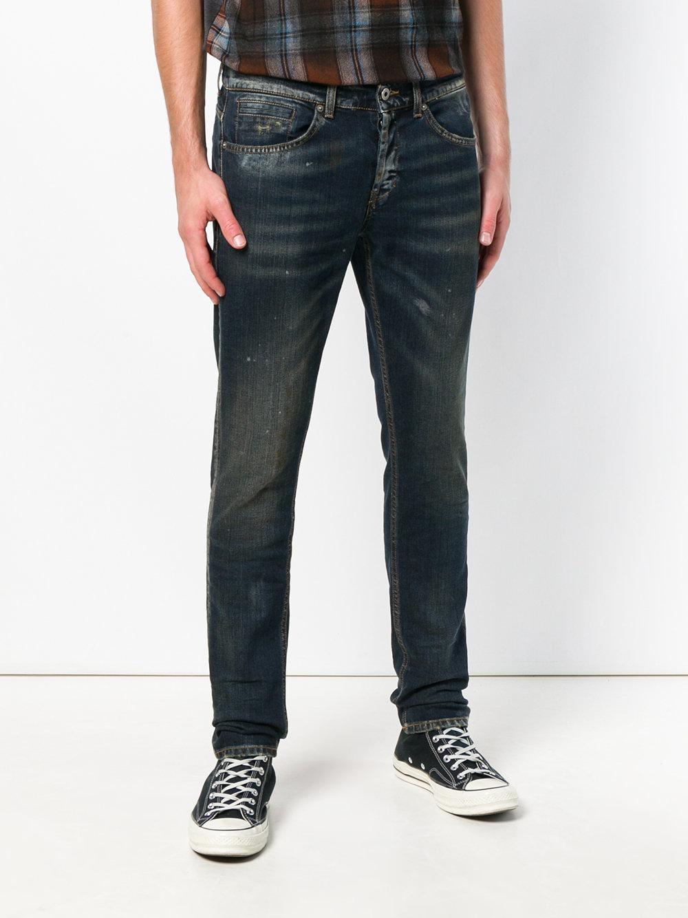 Dondup Synthetic George Slim-fit Jeans in Blue for Men - Lyst