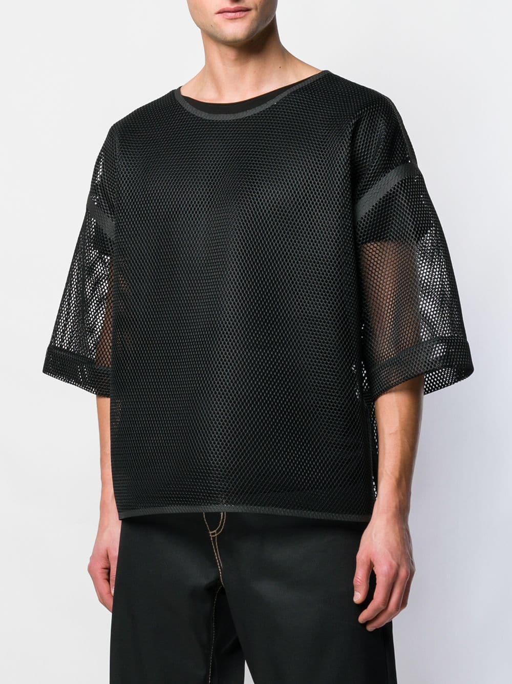Fendi Synthetic Mesh T-shirt in Black 