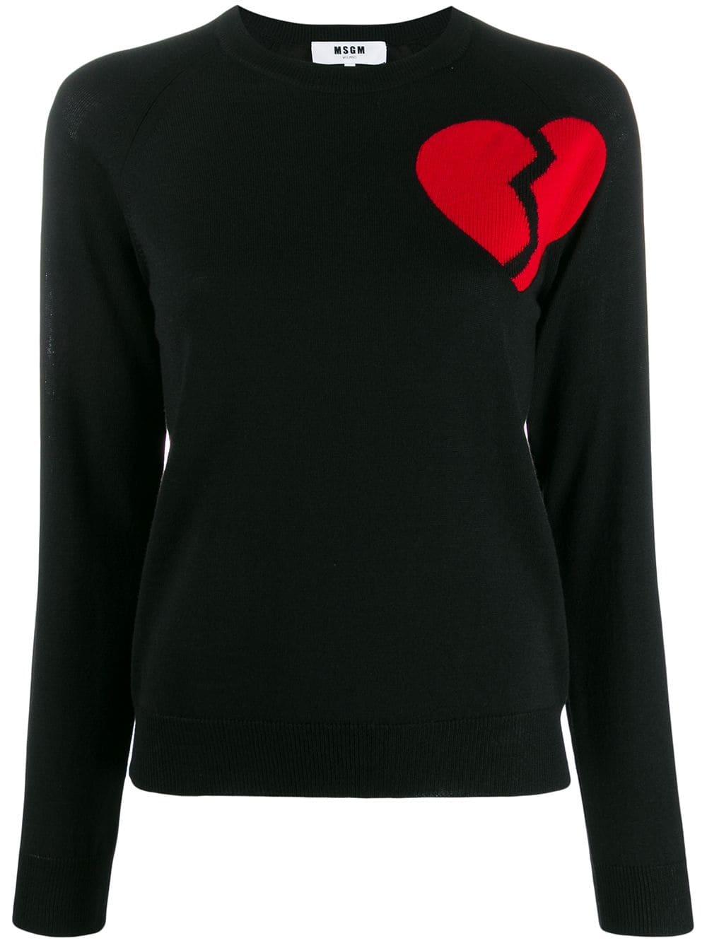 broken heart sweater