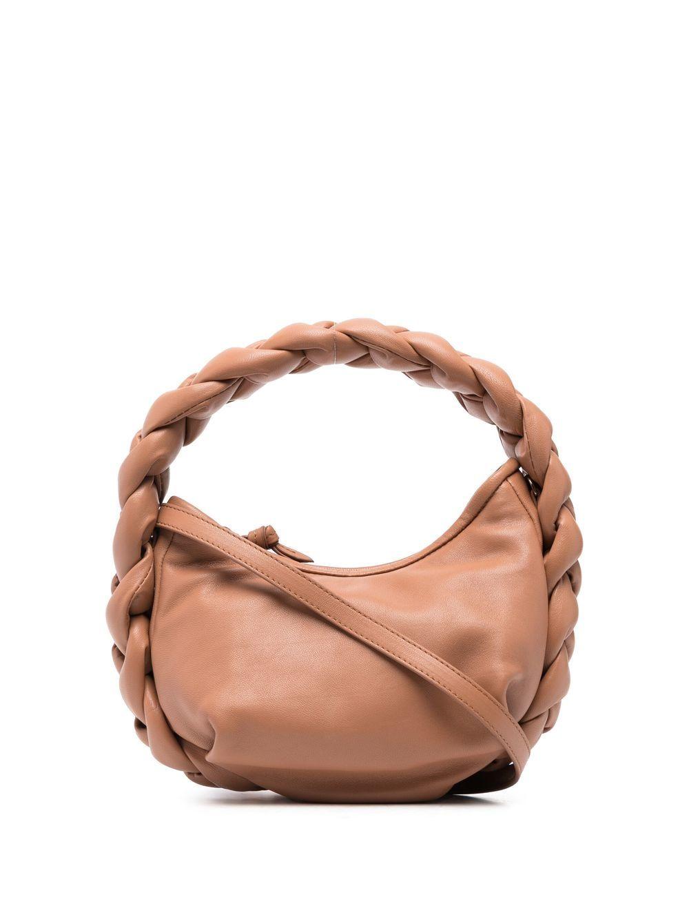 Totes bags Hereu - Espiga mini braided handle leather handbag -  ESPIGAMINIBLACK
