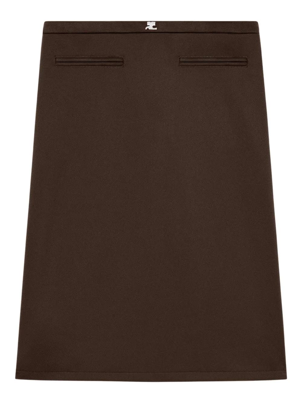 ワンピース COURREGES Women Mid Skirts 424MRO484 FI00011983 Brown Skirts & Shorts Women - courrèges