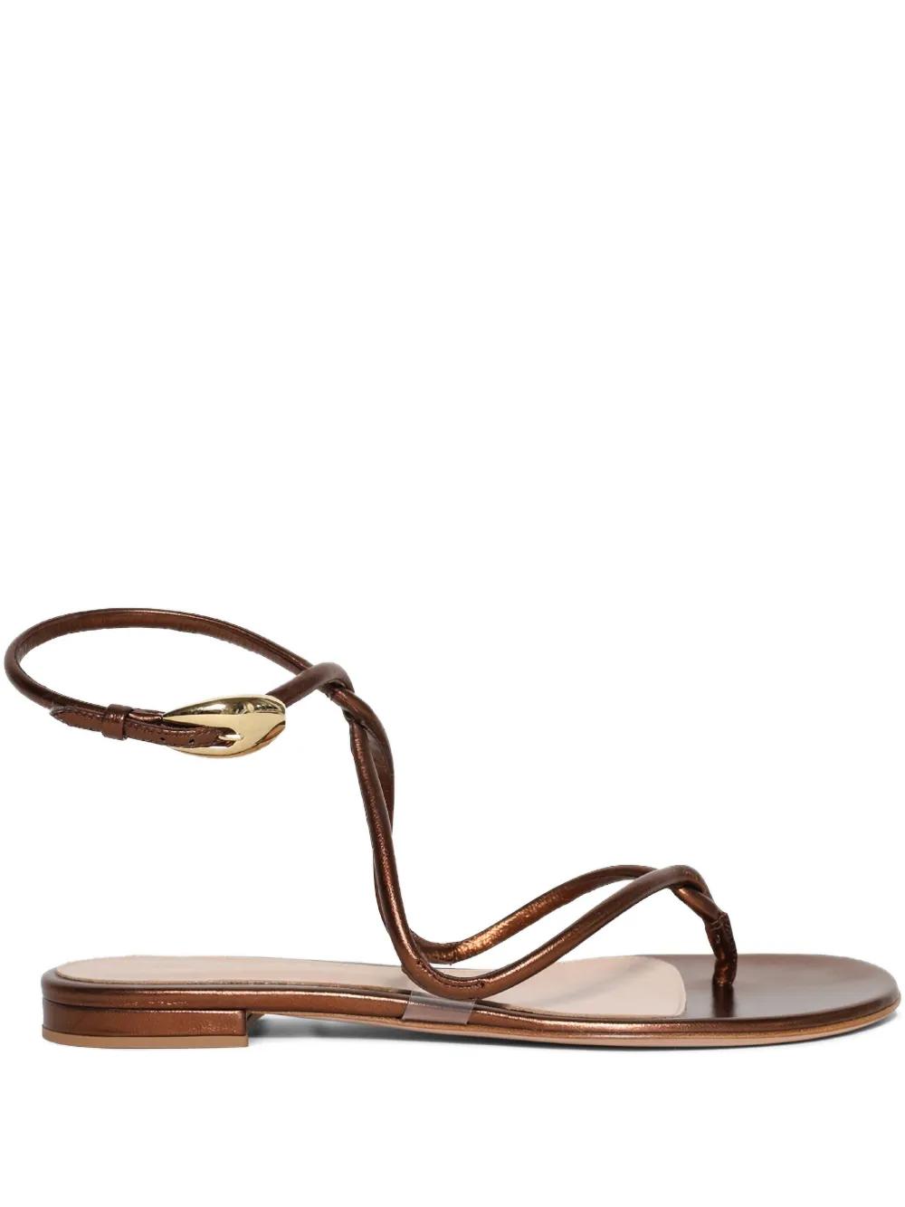 gianvito rossi ブラウンストラップサンダル ルブタン - メルカリ