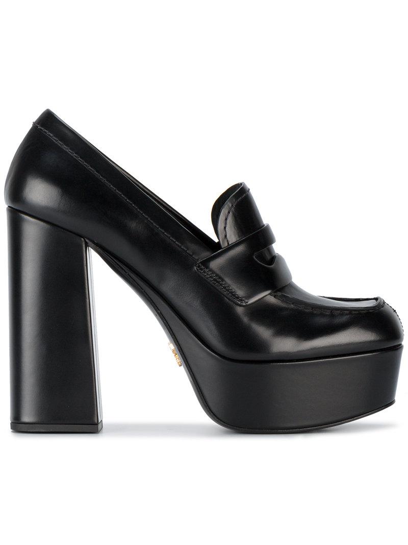 prada loafer pumps