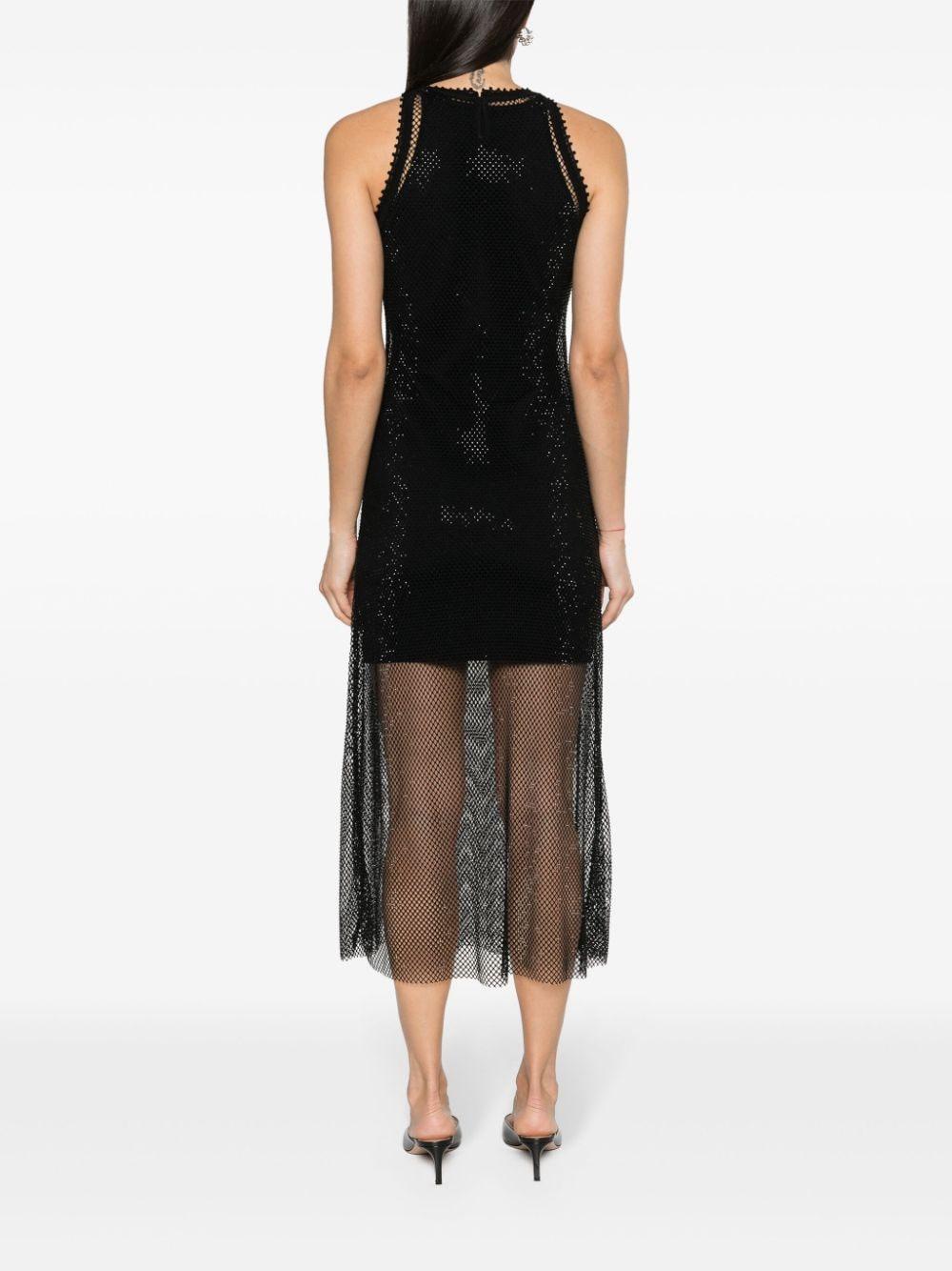 sandro hollywood mesh dress Sandro Embroidered Mesh Detail Dress