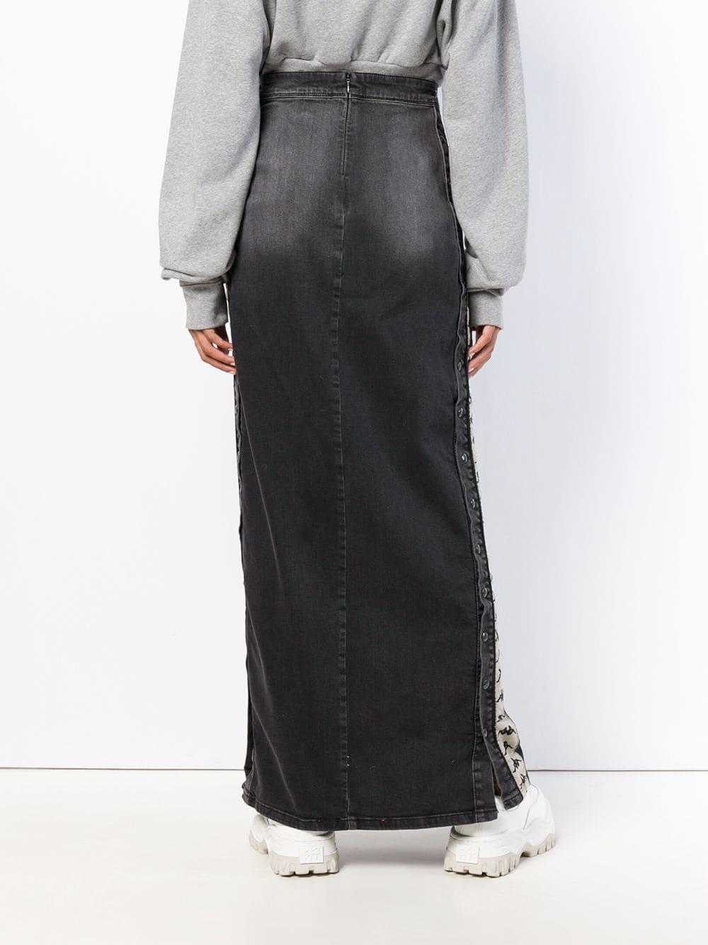 kappa denim skirt