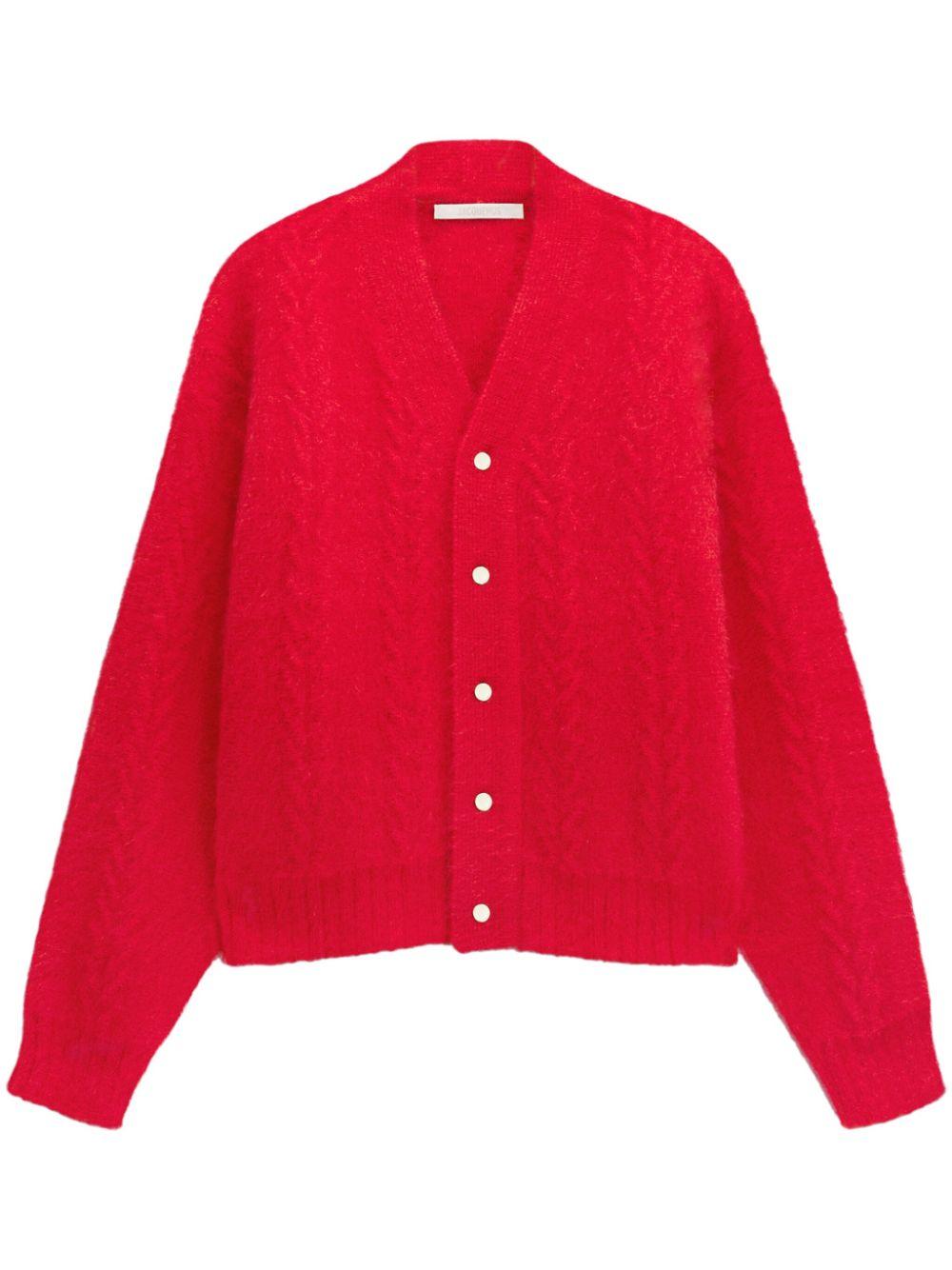 Jacquemus レディース レッド The Nuvola カーディガン セーター & ニット
