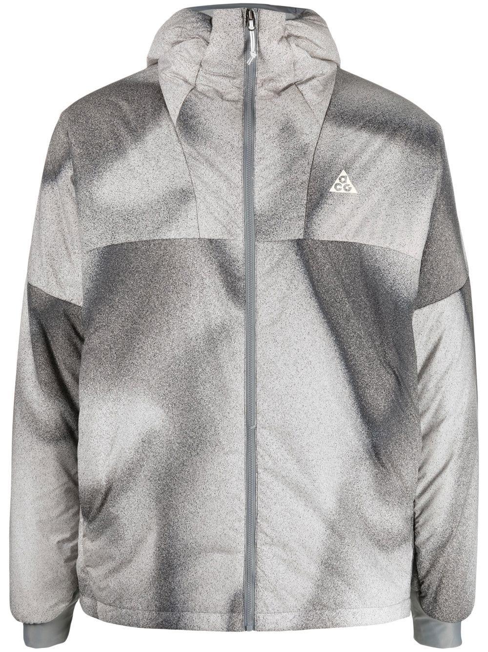 Nike Tie-dye Zipped Jacket in Gray for Men | Lyst