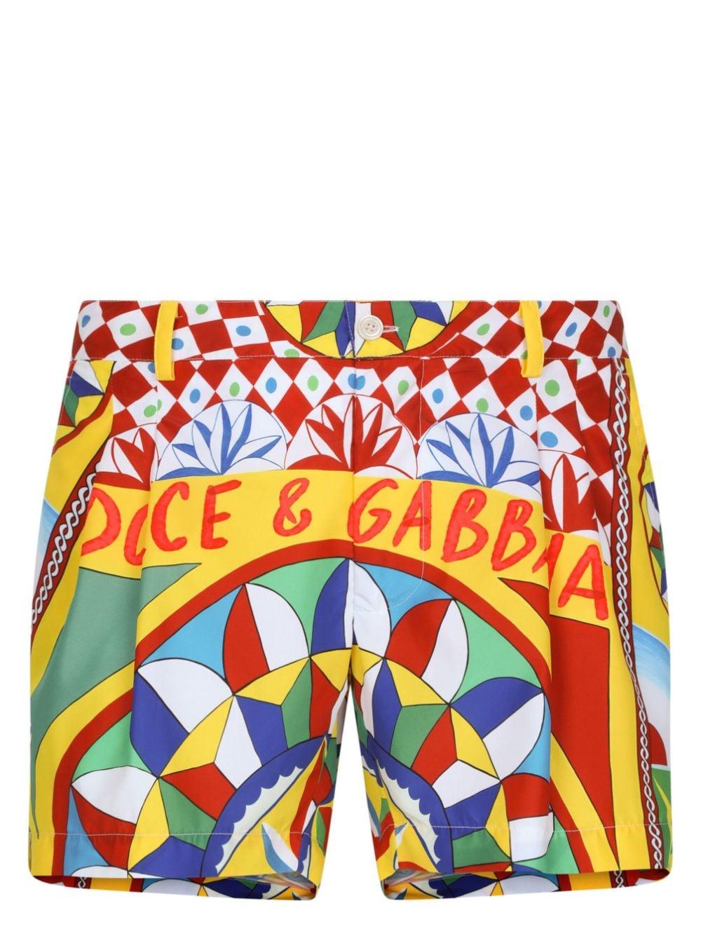 Dolce & Gabbana DG monogram-print Swim Shorts - Farfetch