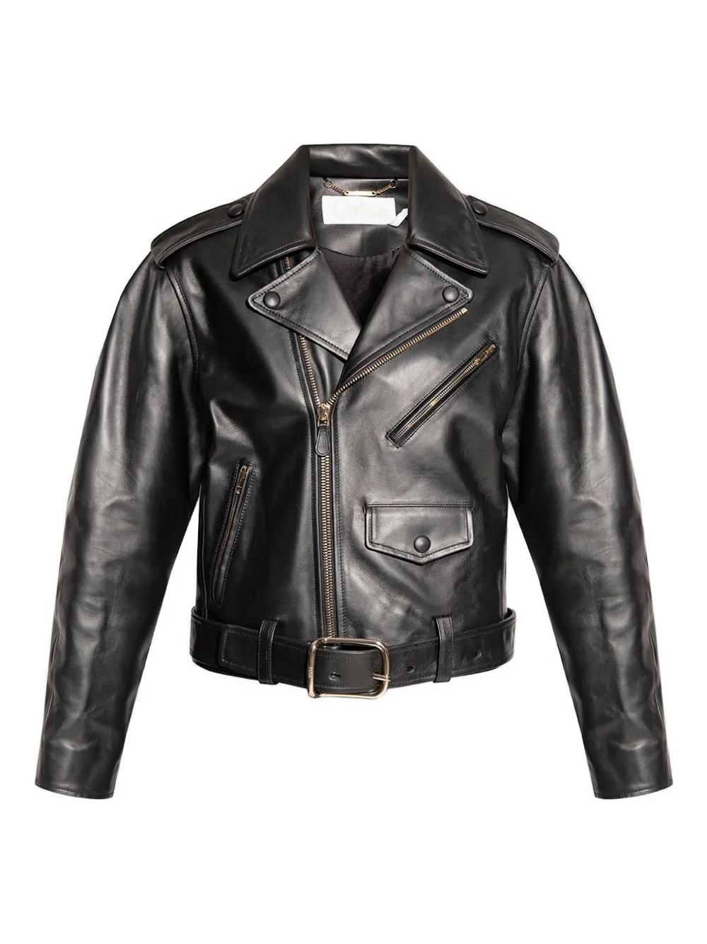 Chloe wool × leather riders jacket Chloe wool leather riders jacket