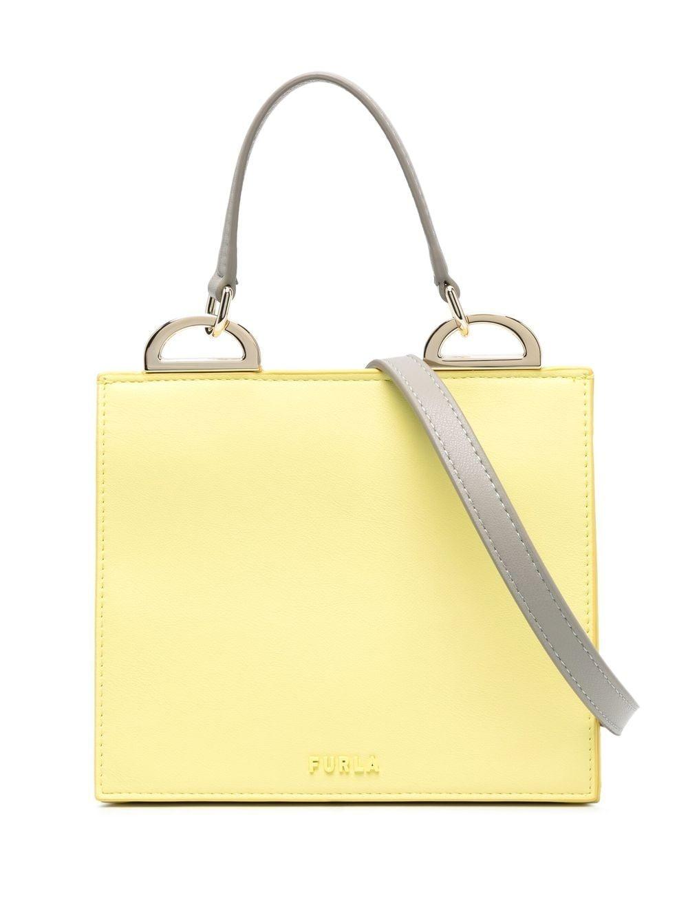 Furla Futura Leather Tote Bag in Yellow Lyst
