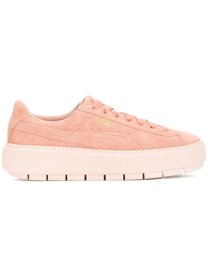puma rose plateforme