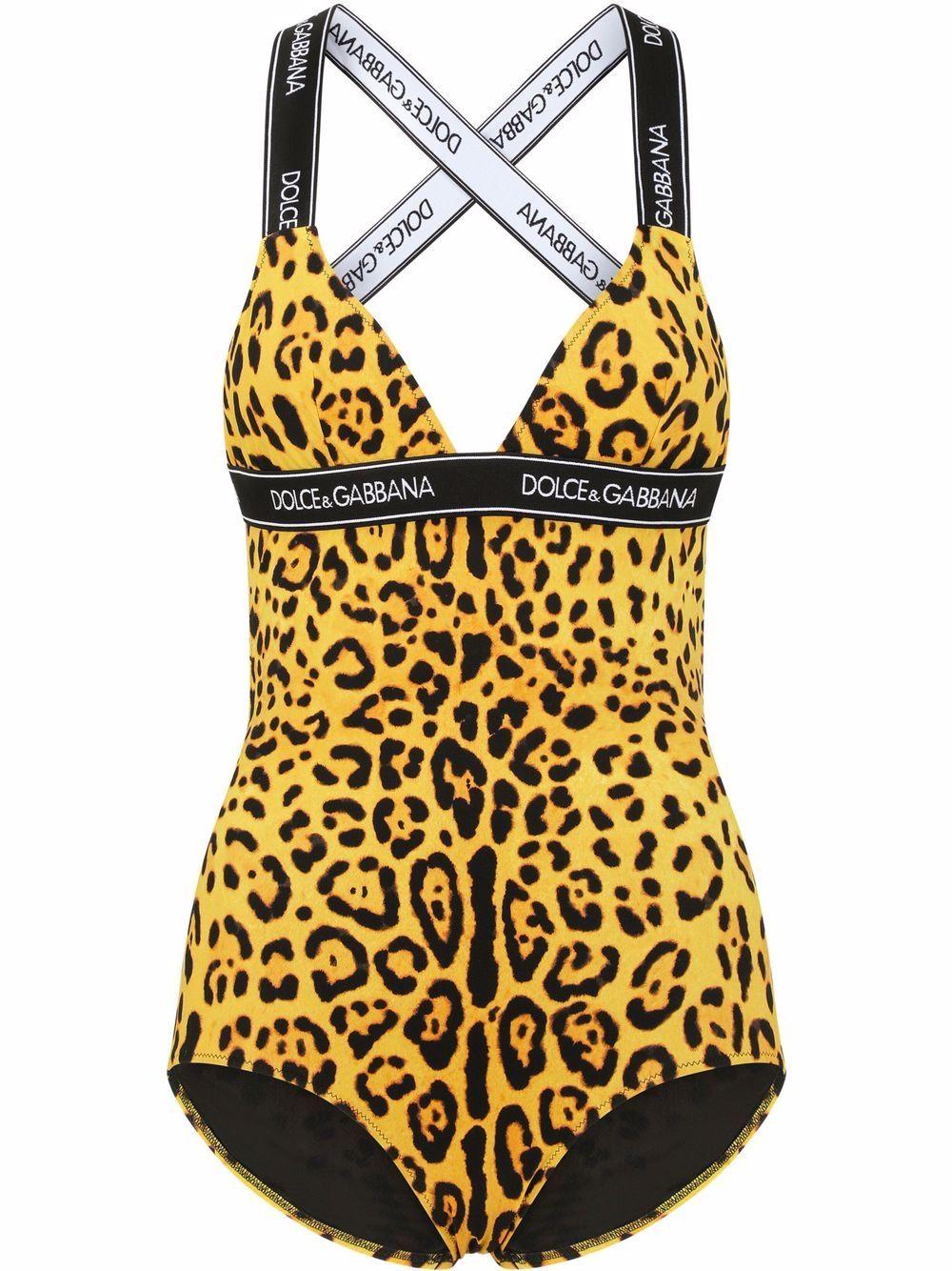 ジャパン Dolce Gabbana レオパード ワンピース水着 イエロー Lyst 大人気ブランド Centerofhope Haiti Org